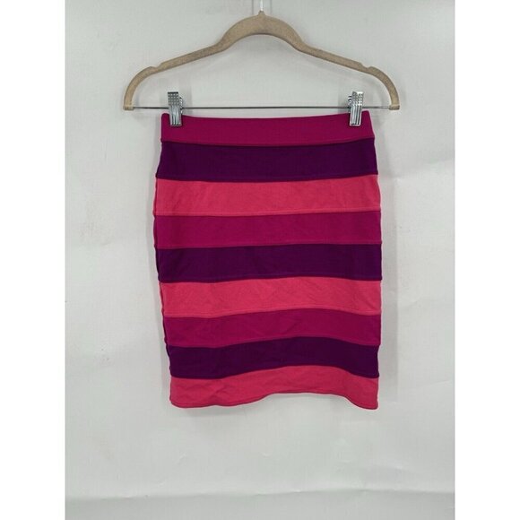 Lilly Pulitzer Skirt Women XS Pink Cheyenne Stripe Band Mini Preppy Summer - Picture 1 of 9